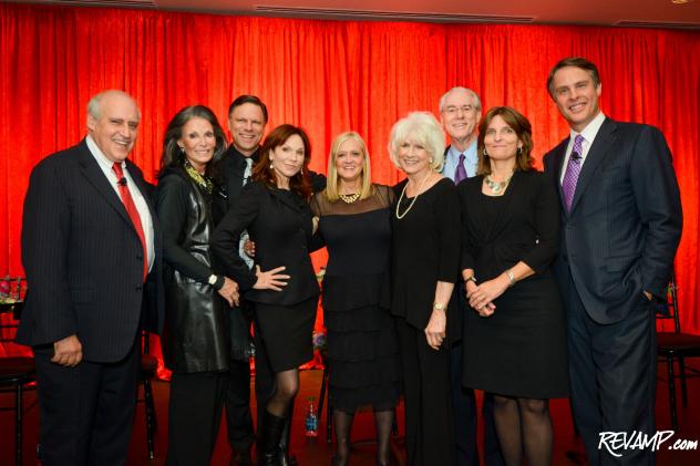 'Surviving Grace' playwright Trish Vradenburg and USAgainstAlzheimer's Network Chairman George Vradenburg are flanked by last night's venerable cast.